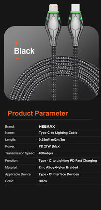 Applicable Mobile Phone Tablet PD27W Fast Charge Data Cable