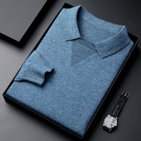 Knitwear Lapel Fashion Leisure Pullover Bottoming Shirt