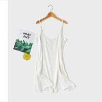 Satin cross straps home nightdress