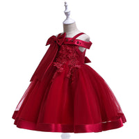 Girls catwalk show princess bow skirt