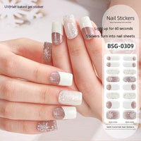 Gel Nail Art Sticker Christmas Semi-curing Nail Sticker
