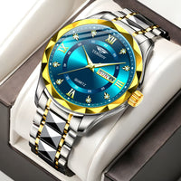 Watch Men's Chinese And English Calendar Diamond Shell
