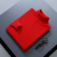 High Lapel Sweater Solid Color Casual