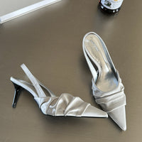 Women's Summer French Pointed Toe Strap High Heels