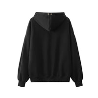 Autumn And Winter Loose Casual Metal Decoration Hip Hop Rock Hooded Pullover