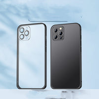 Metal Frame Transparent Lens Cover Phone Case