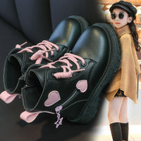 British Style Walking Show Boys' Short Boots With Cotton For Warmth