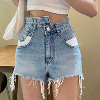 Vintage irregular high-rise jeans
