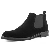 Men's Boots With Solid Color Light Sole And Cashmere