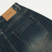 Punk Denim Shorts Men's High Street Wash