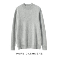 Men's Half-high Collar Cashmere Sweater Business Casual Sweater