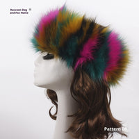 Elastic Faux Fur Fox Fur Headband For Women