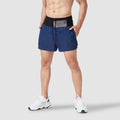 Men's Double-layer Fitness Woven High Waist Track Shorts