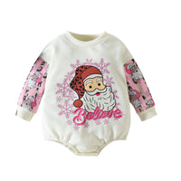 Baby One-piece Long Sleeve Triangle Wrap Shirt Printing