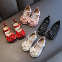 Patent Leather British Style Small Leather Shoes Girls