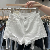 Raw-edge Denim Shorts For Women Popular On Instagram