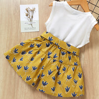 Children's two-piece suit with bow