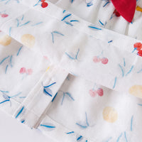 Sweet cherry print baby two piece set