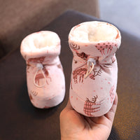 Baby Cotton Shoes Fleece-lined Thick Soft Soled Warm