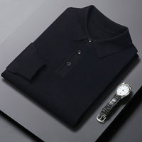 New Winter Mens Polo-Neck Knitted Sweater