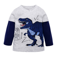 Camouflage Dinosaur Long Sleeve Children's Bottoming Shirt