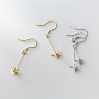 Cute Origami Crane Sweet Long Earrings G1817