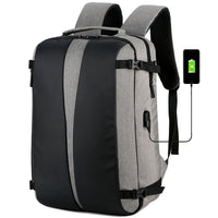 Men's Backpack Oxford Cloth Backpack USB Waterproof Travel Bag