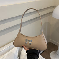 Texture Minimalist Underarm Elegant Bow Shoulder Bag