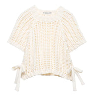 Women's Side Thick Needle Sweater With Trim