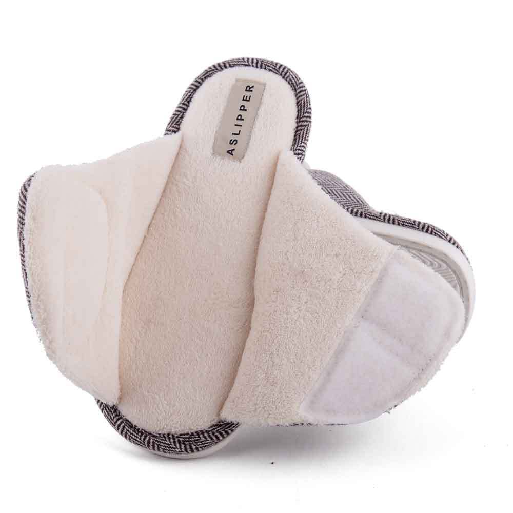 Men's And Women's Velcro Adjustable Open Slippers