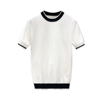 Mens Trendy Short-sleeve Or Half-sleeve Base Sweater