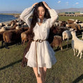 Hainan Sanya Island Beach Seaside Vacation White Dress