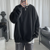 Men's Crew-neck Long-sleeve Undershirt Hoodie