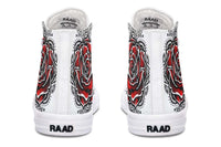 Printed Couple High Top Canvas Shoes