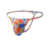 Low Waist Sexy Comfortable Breathable Camouflage U Pouch T-shaped Panties