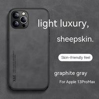 Magnetic Phone Case New Simple Sheepskin Protective Cover