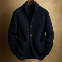 Men's Knitted Cardigan Fashion Casual Pocket Button Jacket Long Sleeve Top Clothing