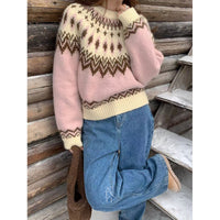 Add A Thickened Fair Isle Knit Sweater