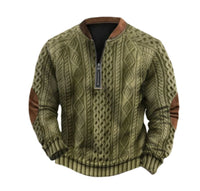 Mens Digital-Print Half-Zip Hoodie