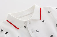 Children's New Handsome Short-sleeved Cotton Rompers