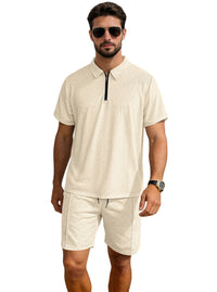 Vacation Casual Short-sleeve Shorts Set