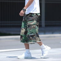 American Style Retro Workwear High Street Pu Shuai Camouflage Shorts
