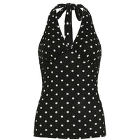 Women's Backless V-neck Halter Top