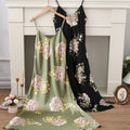 Printed Slip Dress Sleeveless Nightgown Pajamas And Loungewear