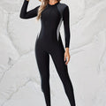 Long-sleeve Swimsuit That Flatters Curvy Figures And Provides Modest Coverage