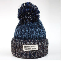 Ladies Woolen Pleated Winter Knitted Hat