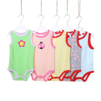 Cute And Simple Newborn Vest One-piece Romper