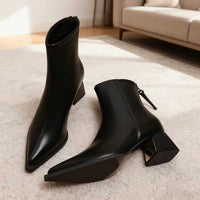 Chanel-Inspired Pointed-Toe Boots For FallWinter