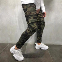 Camo stretch jeans long