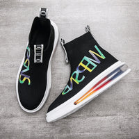 Men's High Top Socks Shoes Fly Knit Breathable